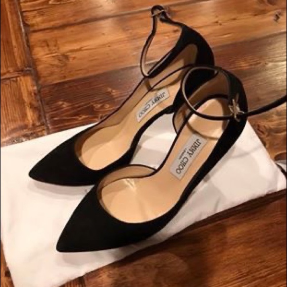 Jimmy Choo Black Suede Heels